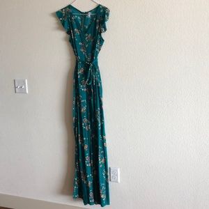 Floral jumpsuit, full length